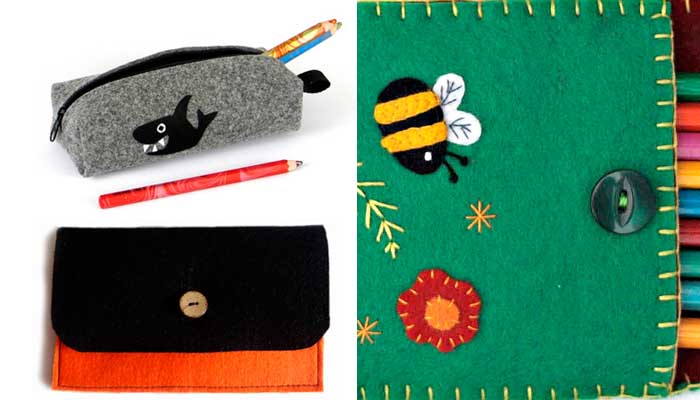 Felt pencil bag supplier china